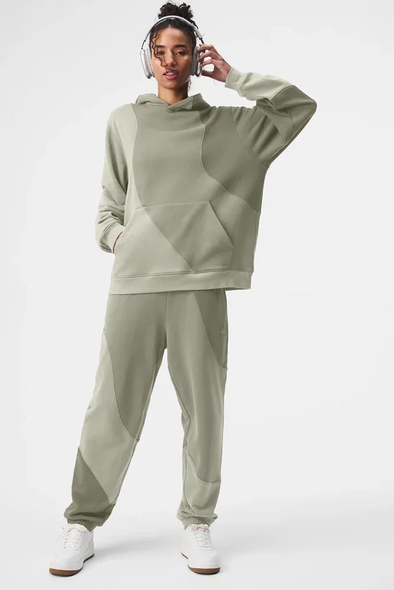 Sudadera con capucha «Make Waves» - Tonalidad piedra caliza