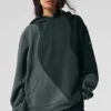 Sudadera con capucha «Make Waves» - Verde carbón tonal