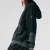 Sudadera con capucha «Make Waves» - Verde carbón tonal