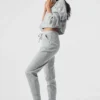 Sudadera con capucha Muse - Gris jaspeado deportivo
