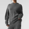 Sudadera con capucha «New Class» de lana y cachemira - Gris platino