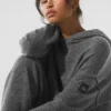 Sudadera con capucha «New Class» de lana y cachemira - Gris platino