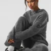 Sudadera con capucha «New Class» de lana y cachemira - Gris platino