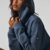 Sudadera con capucha Renown de tejido grueso - Bluestone