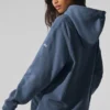 Sudadera con capucha Renown de tejido grueso - Bluestone