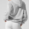 Sudadera con capucha Renown de tejido grueso - Gris jaspeado deportivo