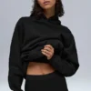 Sudadera con capucha Renown de tejido grueso - Negro