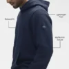Sudadera con capucha Waffle Lounge - Azul marino