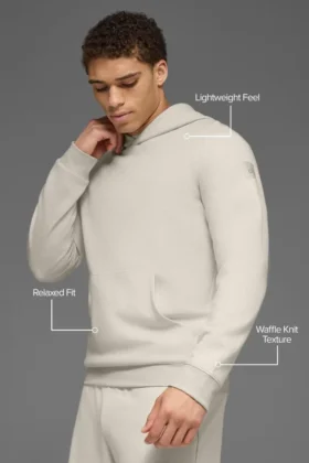 Sudadera con capucha Waffle Lounge – Bone