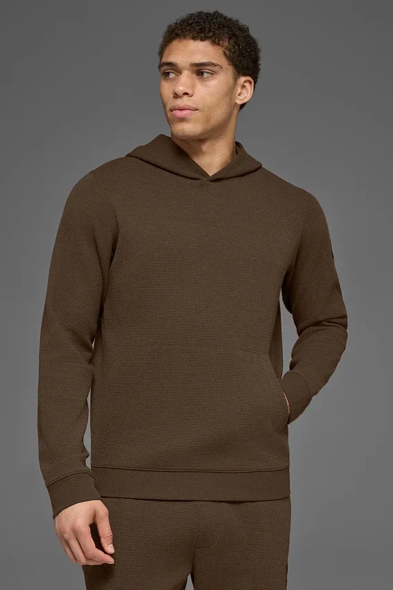 Sudadera con capucha Waffle Lounge - Espresso