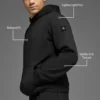 Sudadera con capucha Waffle Lounge - Negro