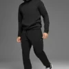 Sudadera con capucha Waffle Lounge - Negro