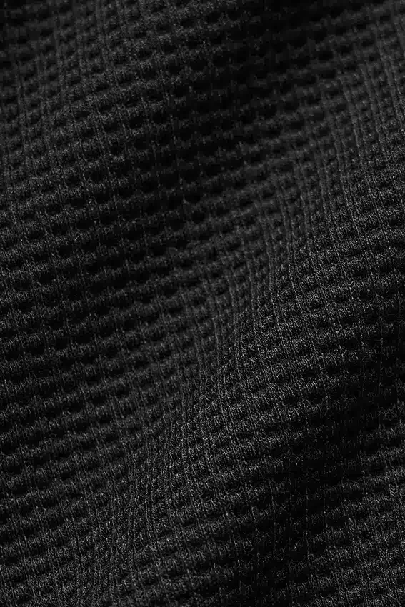 Pantalón de chándal de punto de panal para estar por casa - Negro
