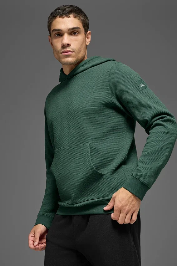 Sudadera con capucha Waffle Lounge - Verde trébol