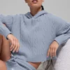 Sudadera con capucha «Winter Bliss» de punto trenzado - Winter Frost