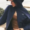 Sudadera con capucha y cremallera completa Accolade - Azul marino