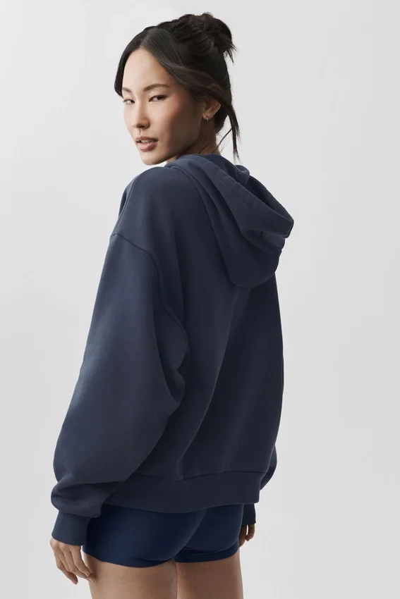 Sudadera con capucha y cremallera completa Accolade - Azul marino