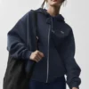 Sudadera con capucha y cremallera completa Accolade - Azul marino