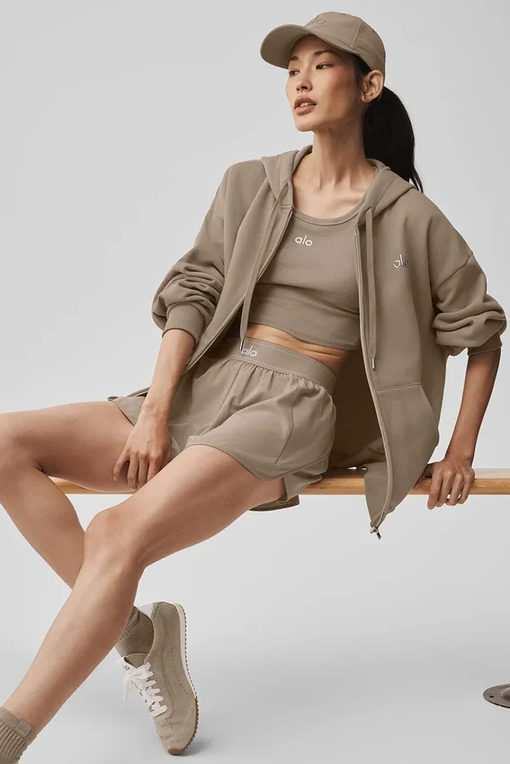 Sudadera con capucha y cremallera completa Accolade - Gravel
