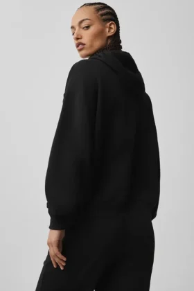 Sudadera con capucha y cremallera completa Accolade – Negro