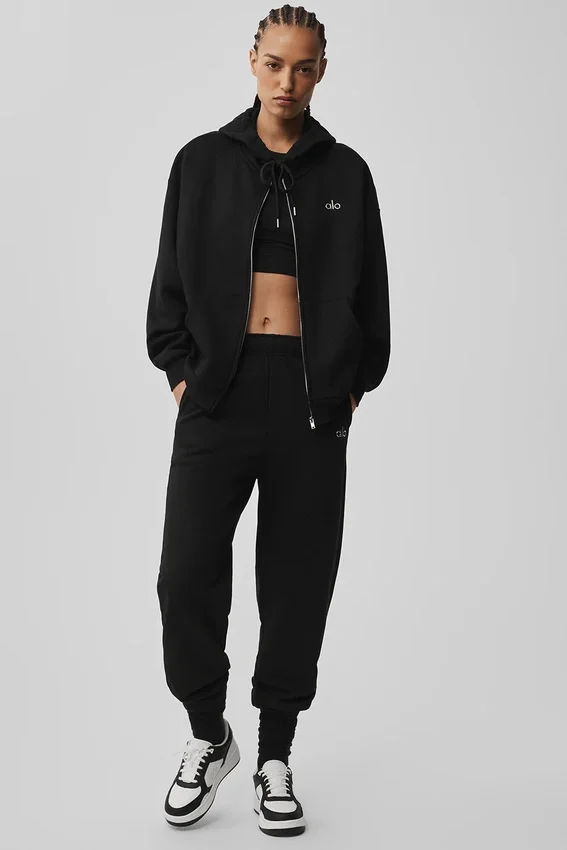 Sudadera con capucha y cremallera completa Accolade - Negro