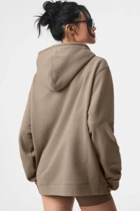 Sudadera con capucha y cremallera completa Renown – Gravel