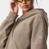 Sudadera con capucha y cremallera completa Renown - Gravel