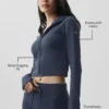 Sudadera con capucha y cremallera completa Sway - Azul marino