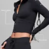 Sudadera con capucha y cremallera completa Sway - Negro