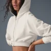 Sudadera con capucha y cremallera Sweet Escape - Marfil