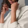 Sudadera con capucha y cremallera Sweet Escape - Marfil