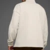 Sudadera con cremallera de 1/4 de Renown Heavy Weight - Hueso