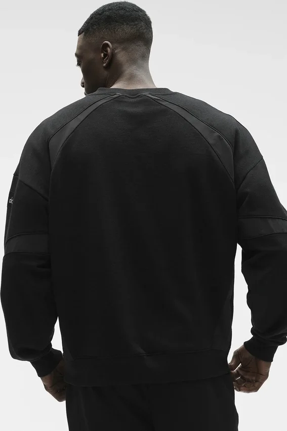 Sudadera de cuello redondo Field — Negro