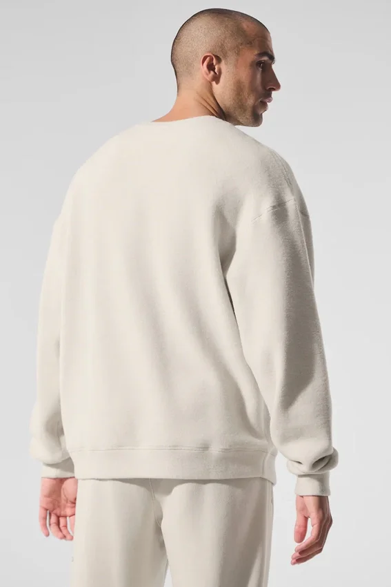 Sudadera de cuello redondo Triumph Restore - Color hueso