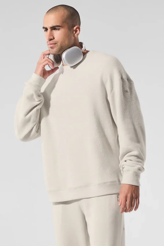 Sudadera de cuello redondo Triumph Restore - Color hueso