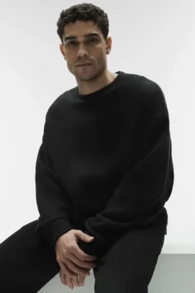 Sudadera de cuello redondo Triumph Restore - Negro