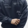 Sudadera Field de cuello redondo - Azul marino