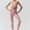 High-Waist Airbrush Fast Track Legging - Rosa vintage/Blanco
