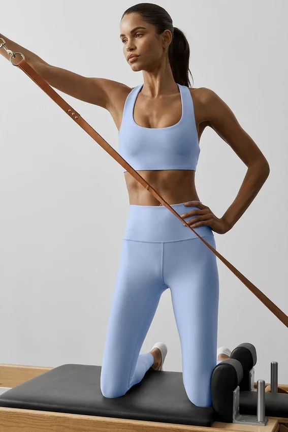 High-Waist Airlift Airlift Legging 7/8 - Azul Provenza claro