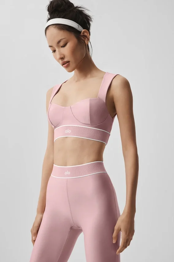 Sujetador Airlift Alignment - Rosa vintage/Blanco