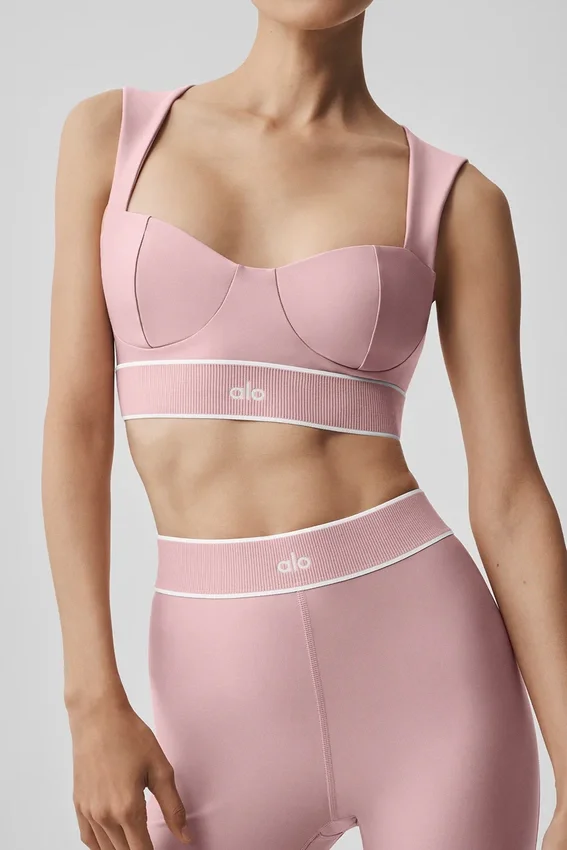 Sujetador Airlift Alignment - Rosa vintage/Blanco
