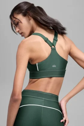 Sujetador «Airlift Suit up» – Verde trébol/Blanco