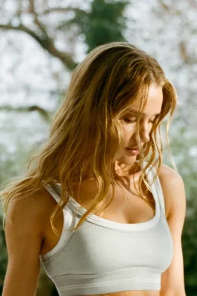 Sujetador Alosoft «Better Together» - Gris jaspeado deportivo/Blanco