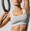 Sujetador Alosoft «Better Together» - Gris jaspeado deportivo/Blanco