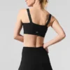 Sujetador Alosoft «Serve It Up» — Negro