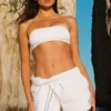 Sujetador bandeau Airbrush - Blanco
