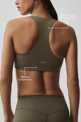 Sujetador básico Alo Softsculpt – Olive Tree