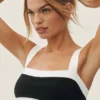 Sujetador «Cotton Cashmere Capri Dream» — Negro/Blanco