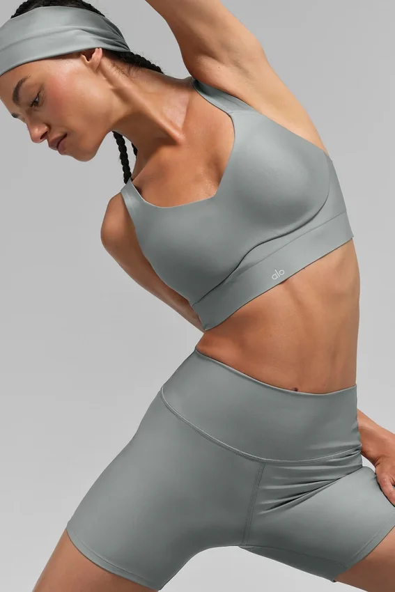 Sujetador de alto impacto Airlift Endurance - Gris lunar