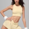 Sujetador de cuello alto Seamless Delight - Amarillo vela